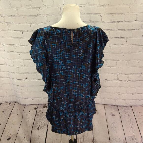Fred David Blue shades ruffled sides elastic waist - Picture 10 of 15